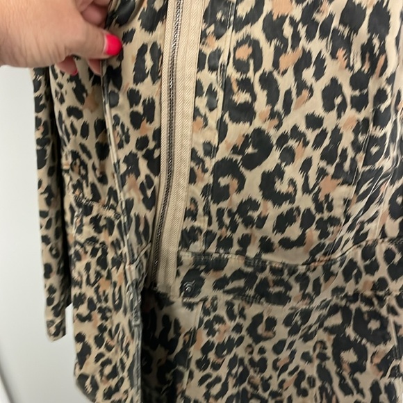 Lane Bryant Leopard Print Sateen Peplum Jacket 28 NWT - Picture 3 of 7